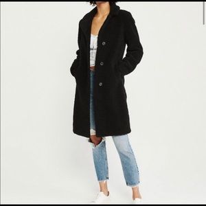 Abercrombie & Fitch Sherpa Long Coat